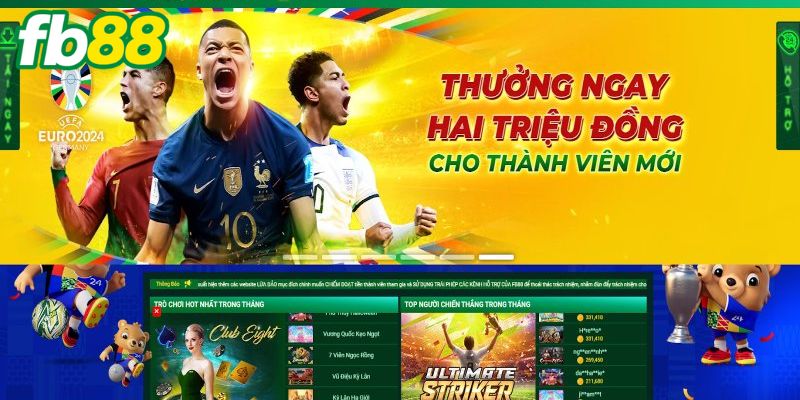 Kho trò chơi đa dạng bạn có thể trải nghiệm khi FB88 Đăng Nhập