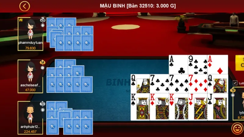 Nắm bắt các ván bài và cách tính điểm trong binh xập xám